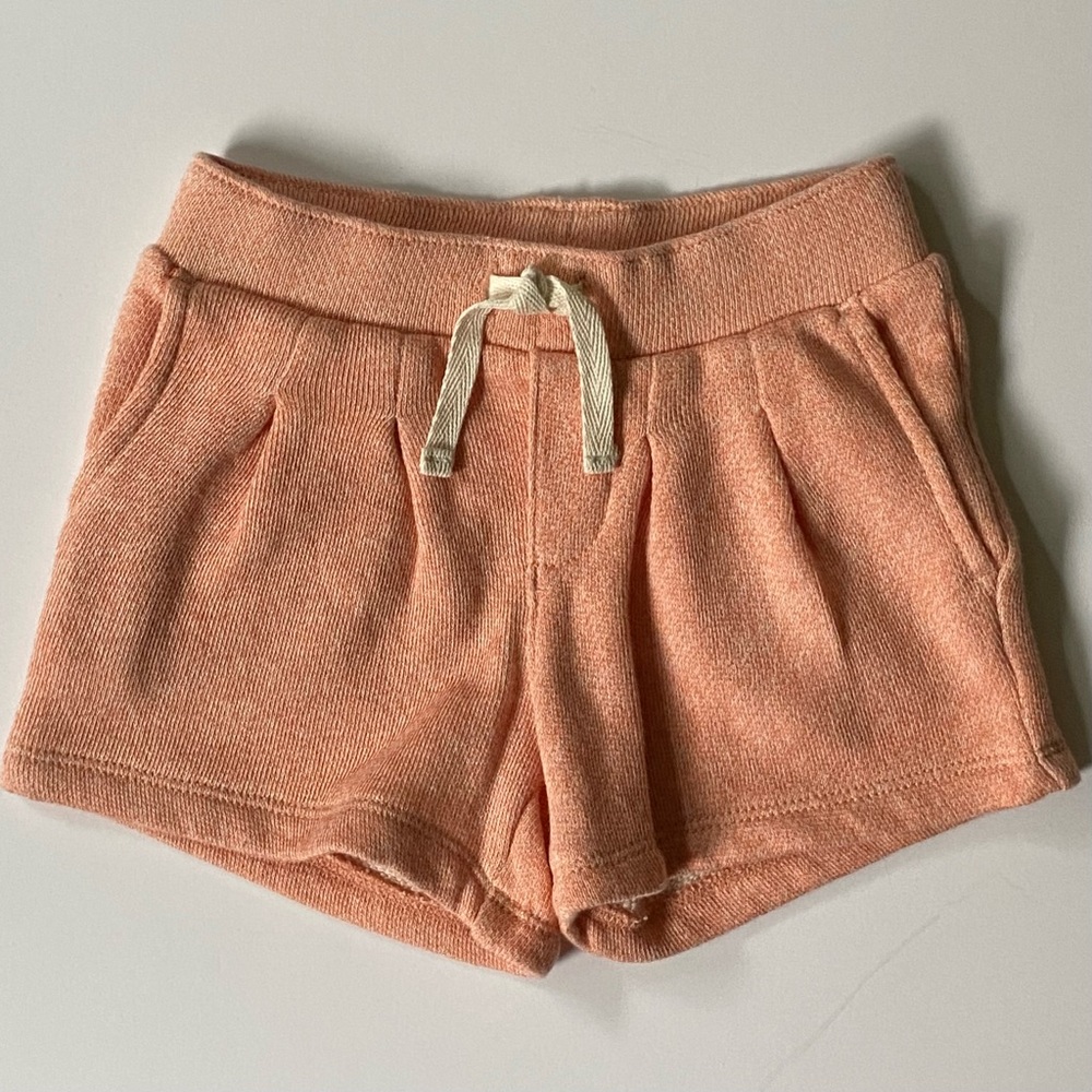 Gap Shorts Size Small 4 5 NWT Orange 100% Cotton Sweats Lounge Girls New Peach